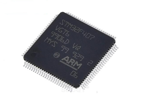Microcontroller IC STM32F407VGT6 1 Mbyte van Flashgeheugenlqfp100 Enige Kern