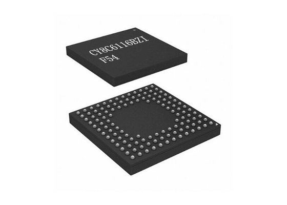De Kernmicrocontrollers van IC MCU CY8C6116BZI-F54 zet de Enige Oppervlakte van IC VFBGA124 50MHz op