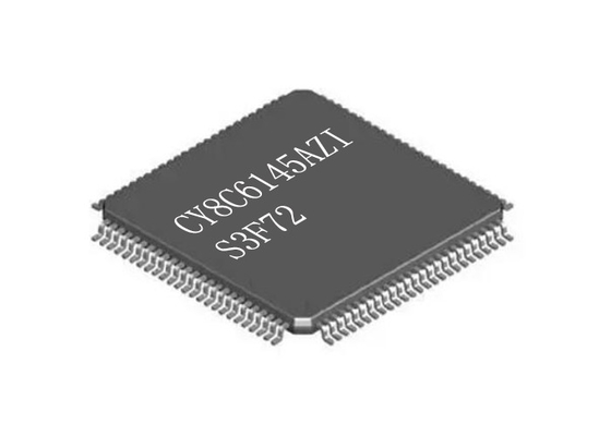De dubbele cpu-Microcontroller Oppervlakte van IC CY8C6145AZI-S3F72 zet de Lage Macht van LQFP100 op
