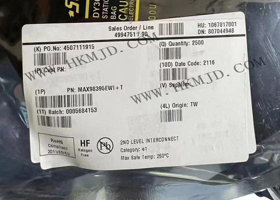 MAX98395EWI de digitale Versterker van DG van de Inputklasse met Ultra-Low Rustige Macht