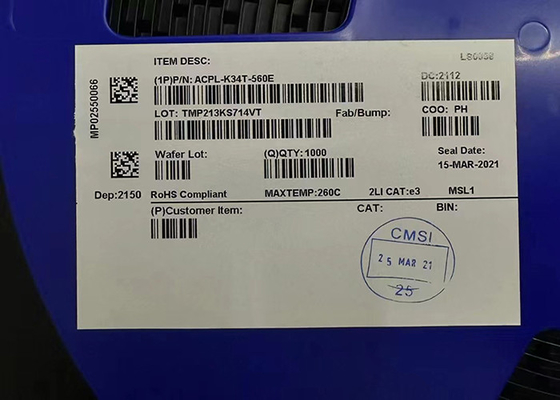 Acpl-k34t-560E Automobiel 2,5 een Piek Hoge MOSFET van de Outputstroom Optokoppeling van de Poortaandrijving