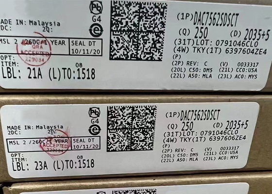 Lage Machtsdac7562sdsct Spaander Van geïntegreerde schakelingen 10WSON Digitaal aan Analoge Convertors