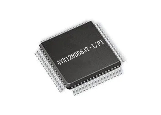 Hoge Prestatiesmicrocontroller MCU AVR128DB64T-I/PT 24MHz met 8 bits 64-TQFP