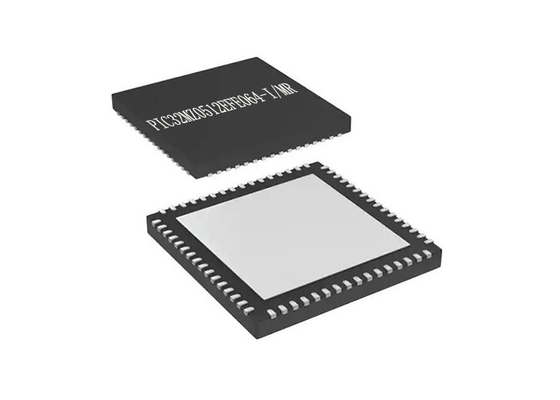 Microcontroller MCU PIC32MZ0512EFE064-I/MR Enige Kernmicrocontroller Spaander met 32 bits