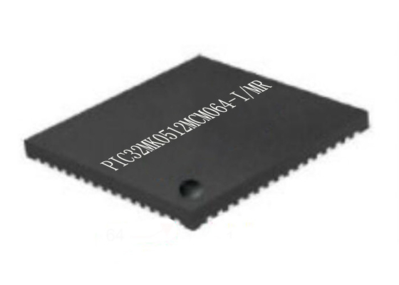 Microcontroller MCU PIC32MK0512MCM064-I/MR Single Core 64QFN Microcontroller Spaander