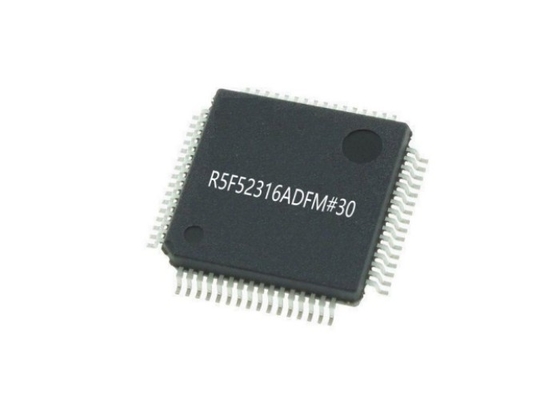 Microcontroller MCU R5F52316ADFM#30 256KB RXv2 cpu Kern met 32 bits 64-LFQFP
