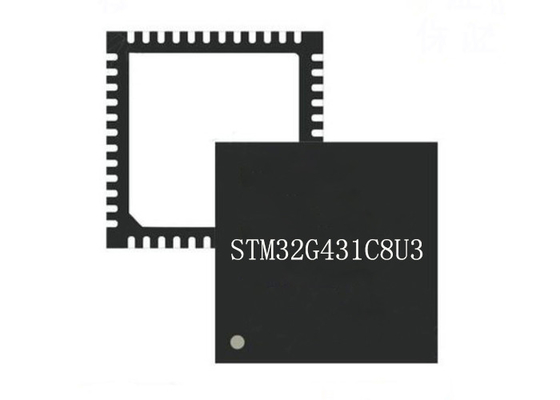 Microcontroller MCU STM32G431C8U3 48UFQFN Enige Kernmicrocontroller Spaander met 32 bits