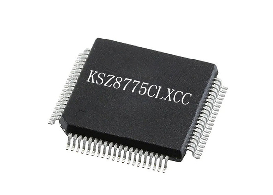 Spaander de KSZ8775CLXCC Geïntegreerde 5Port Ethernet Schakelaar van geïntegreerde schakelingen IC 80-LQFP