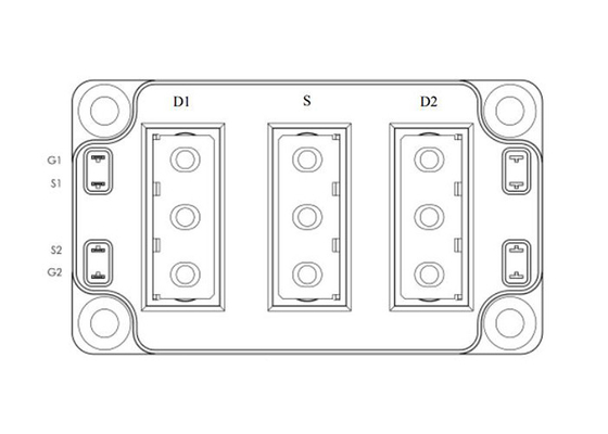 Automobieligbt-Modulesmscsm70dum017ag 2N-kanaal sic MOSFET Machtsmodule 700V