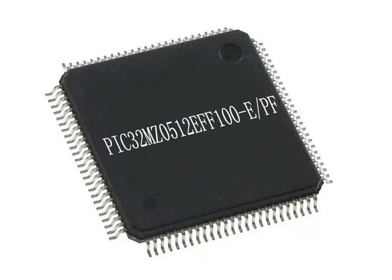 de Enige Kernmicrocontrollers Spaanders met 32 bits van IC PIC32MZ0512EFF100-E/PF TQFP100 IC