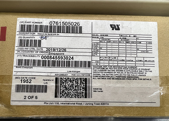 76150-5026 geïntegreerde schakeling Chip Backplane Connectors 288POS door Gat