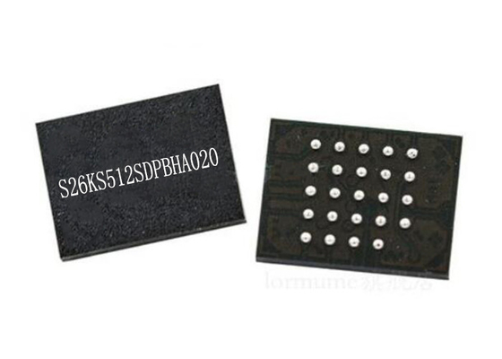 512Mbit geheugen IC S26KS512SDPBHA020 NOCH de Parallel van de Flashgeheugenspaander 24-FBGA 166MHz