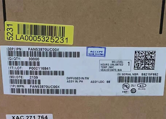 FAN53870UC00X 20-XFBGA chip met geïntegreerde schakeling Low Iq energiebeheerchips