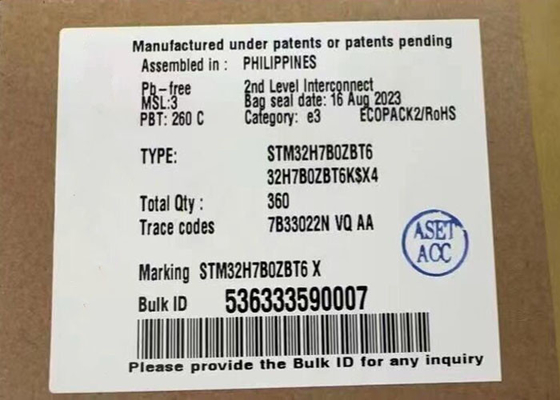 Microcontroller MCU STM32H7B0ZBT6 Ingebed Microcontrollers 144-LQFP Pakket