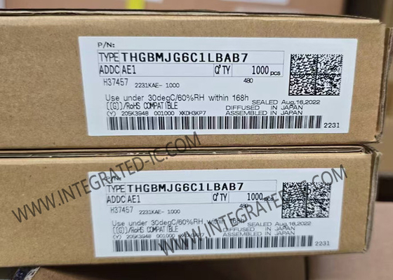 THGBMJG6C1LBAB7 geheugen IC chip 3.3V 64G-Bit Automotive NAND Flash Serial e-MMC geheugen