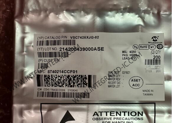Ethernet IC VSC7425XJG-02 10-poorts beheerde laag 2-Ethernet-schakelaar IC BGA-672