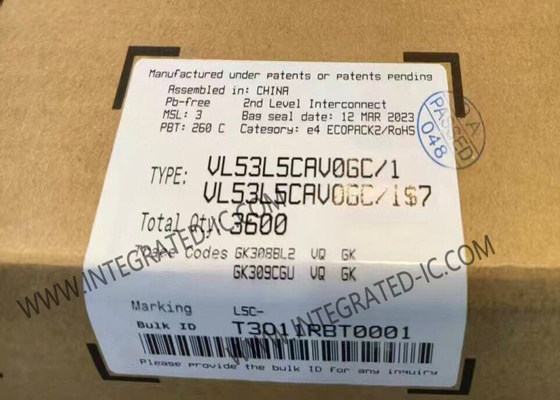 Sensor IC VL53L5CAV0GC/1 ToF Afstandssensor 3.3V Flight Sense Proximity Sensors
