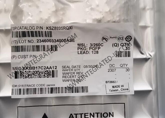 5Port Integrated Circuit Chip KSZ8895RQXI KSZ8895 Beheerde Ethernet Switch IC