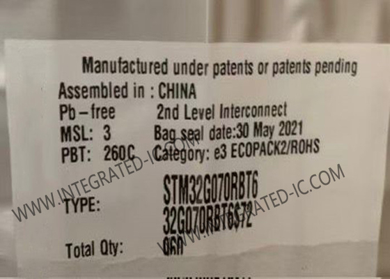 Microcontroller MCU STM32G070RBT6 36 KB RAM Mainstream Arm Cortex-M0+ MCU