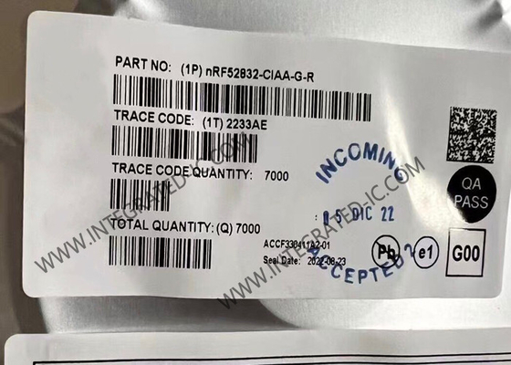 NRF52832-CIAA-G BT IC Versatile BT 5.4 SoC WLCSP50 Multiprotocol systeem op chip