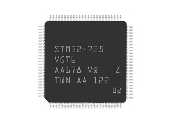 Microcontrollers IC STM32H725 LQFP100 van het Spaanderstm32h725vgt6 WAPEN van geïntegreerde schakelingen