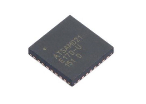 Geïntegreerde circuitchip ATSAMD21E17D-MFT Microcontrollers IC QFN32 Laag vermogen