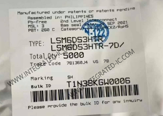 LSM6DS3HTR Sensor IC Bewegingssensoren LGA-14 iNEMO Inertial Module 6-Axis IMU