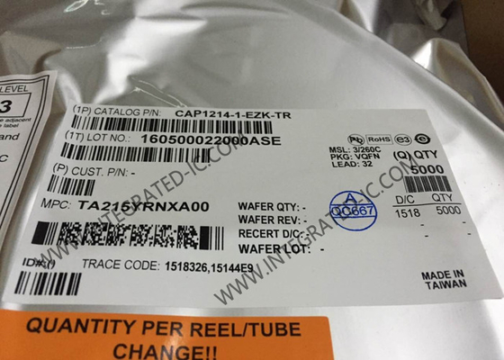 CAP1214-1-EZK-TR Sensor IC Meerdere kanalen capacitieve aanraaksensor en LED-driver