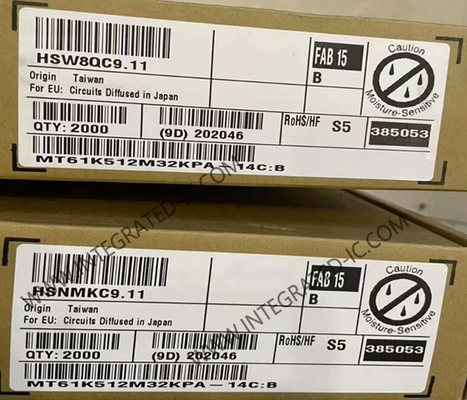 MT61K512M32KPA-14C:B geheugen IC chip GDDR6 SGRAM geheugen 16Gbit dynamisch geheugen met willekeurige toegang