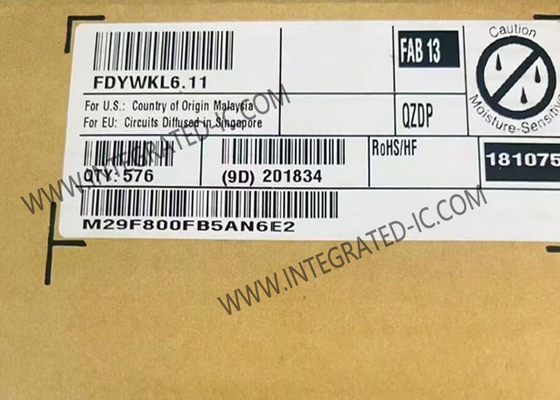 M29F800FB5AN6E2 Geheugen IC-chip 8Mbit Parallel NOR Flash Embedded Memory TSOP-48