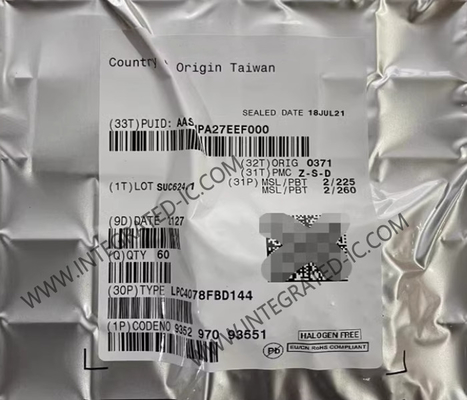 LPC4078FBD144 Microcontroller MCU 120MHz 32-bit Microcontroller IC LQFP144 ingebed MCU