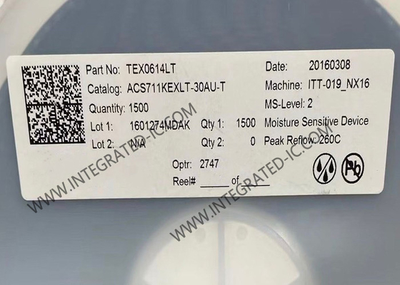 ACS711KEXLT-30AU Sensor IC 30A Hall Effect Lineaire stroomsensor QFN12