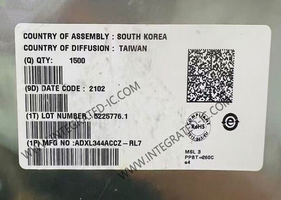 ADXL344ACCZ Sensor IC 3-assige digitale uitgangsversneller LGA-16 Bewegingssensoren