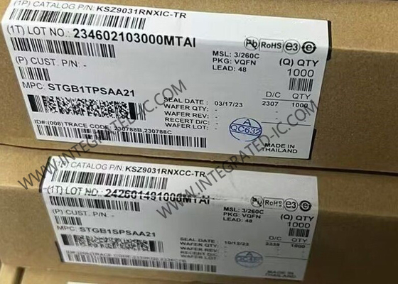 Ethernet-IC KSZ9031RNXIC Gigabit Ethernet-transceiver met RGMII-interface QFN-48