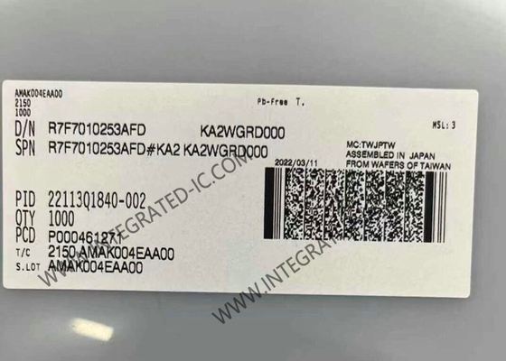 R7F7010253AFD Microcontroller MCU 32-bit 120MHz Microcontroller MCU voor lichaamskontrole
