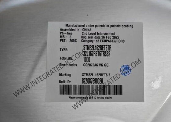 STM32L162RET6TR MicroController MCU 32MHz 32bit Single Core MCU LQFP64 Embedded MCU