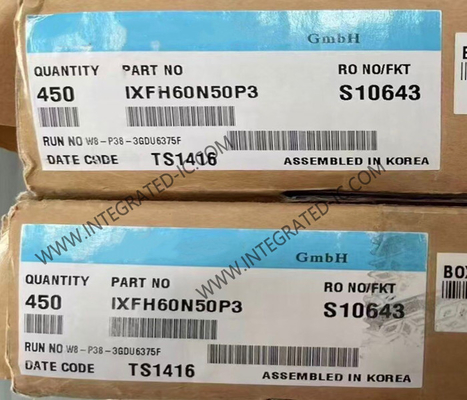 IXFH60N50P3 Integrated Circuit Chip N-kanaalverbetering Power MOSFET-transistors