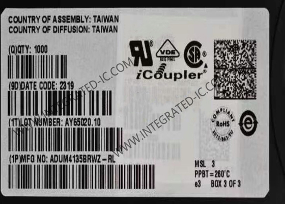 Geïntegreerde schakelchip ADUM4135BRWZ Geïsoleerde IGBT-poortdriver met Miller-klem