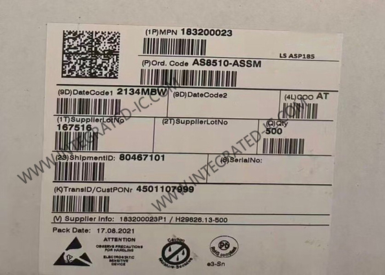 AS8510-ASSM Integrated Circuit Chip 16bit Data Acquisition Front End IC SSOP20