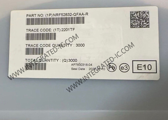 BT IC NRF52832-QFAA Smart 2.4GHz Multiprotocol RF-systeem op chip 48-VFQFN-pakket