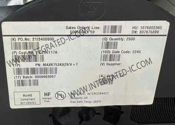 MAX6753KA29 Integrated Circuit Chip μP Reset Circuits met condensator-instelbare reset/watchdog timeout vertraging