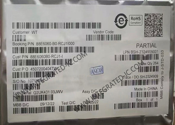 88E6060-B0-RCJ1I000 Ethernet IC Single Chip Integratie 6-poort 10/100 Ethernet Switch