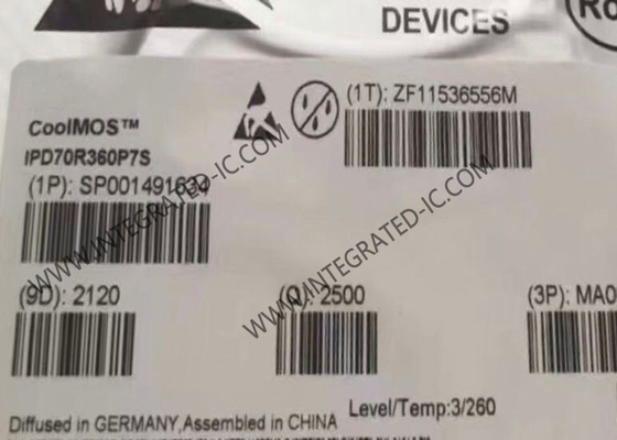 IPD70R360P7S Geïntegreerde schakeling Chip CoolMOS™ P7 N-kanaal vermogen MOSFET transistor