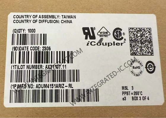 ADUM4151ARIZ Integrated Circuit Chip 5000Vrms Digitale isolatoren SOIC20 SPI isolatoren